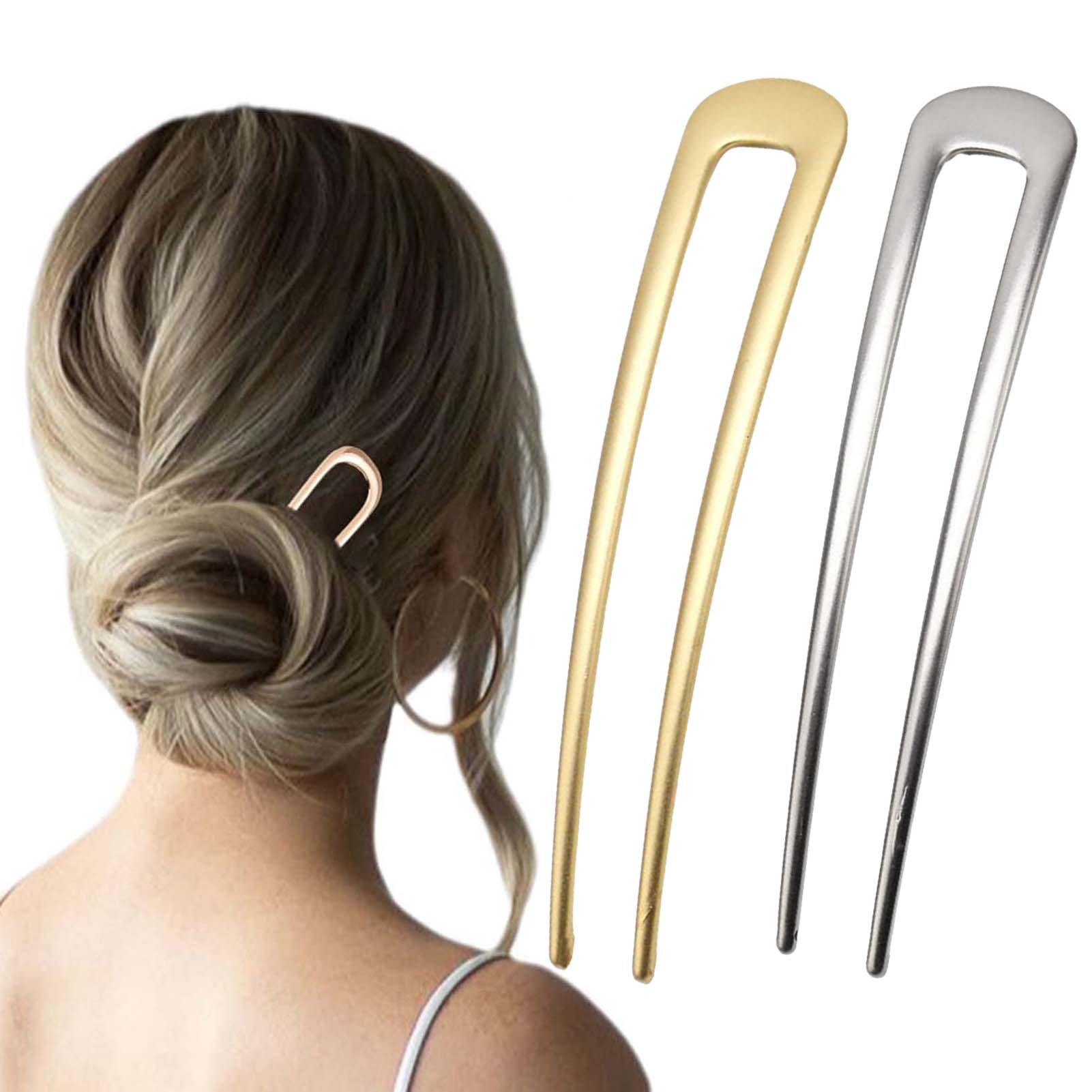 Hair Fork Stick - French U Shaped Hair Pins Vintage