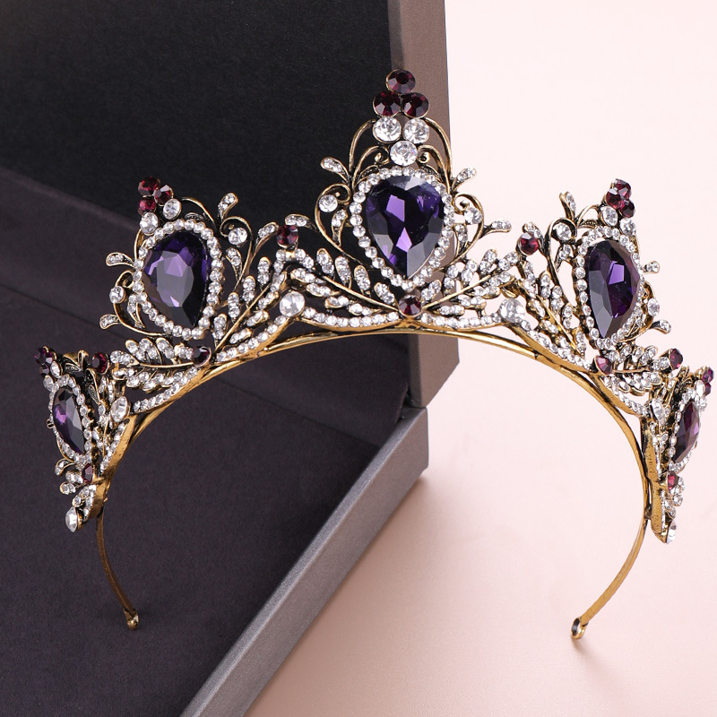 Women Accessories To Gift - Elegant Crown Headpiece Baroque Vintage Tiara