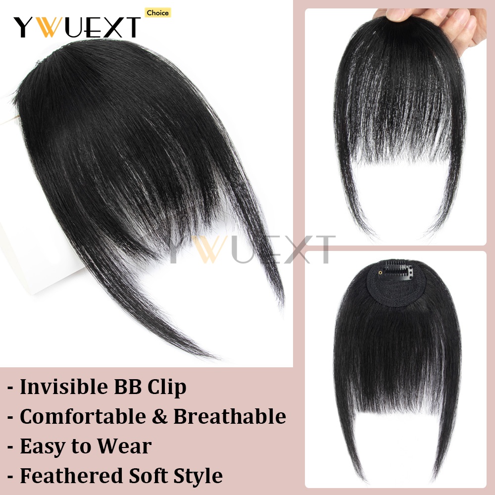 Clip In Human Hair Bangs Strai - Women Accessories Clearance 评论和价格