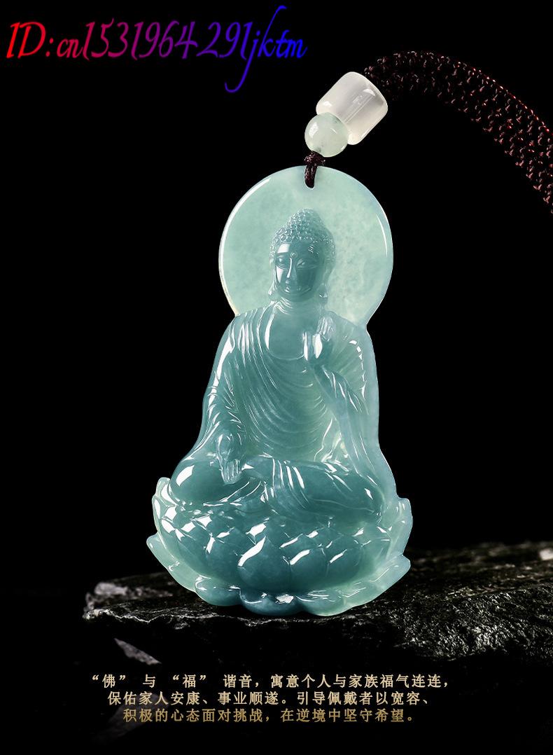 Natural Burmese Jadeite Buddha - Women Accessories To Gift 评论和价格