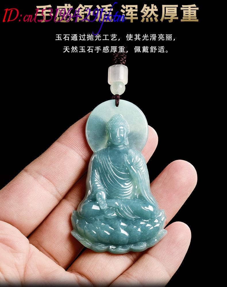 Natural Burmese Jadeite Buddha - Women Accessories To Gift 评论和价格