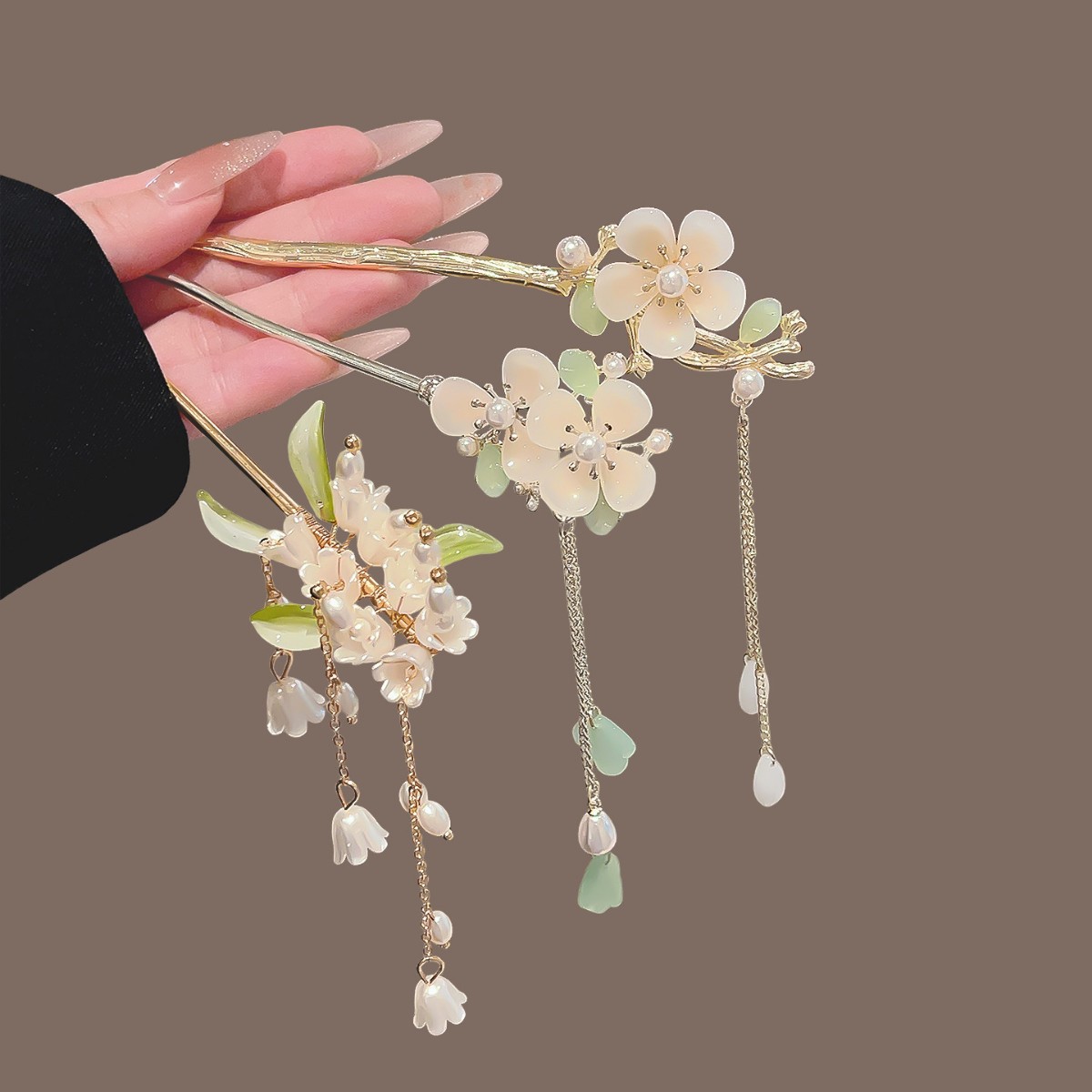 Vintage Chinese Style Tassel H - Hair Fork Stick 评论和价格