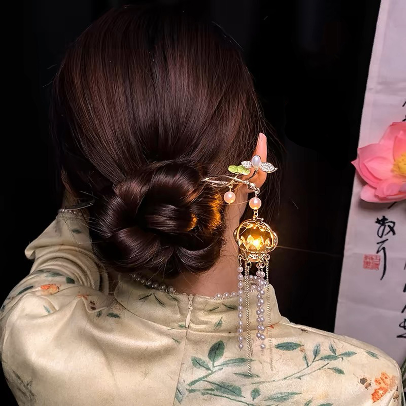 Luminous Flower Hairpin Exquis - Hair Fork Stick 评论和价格