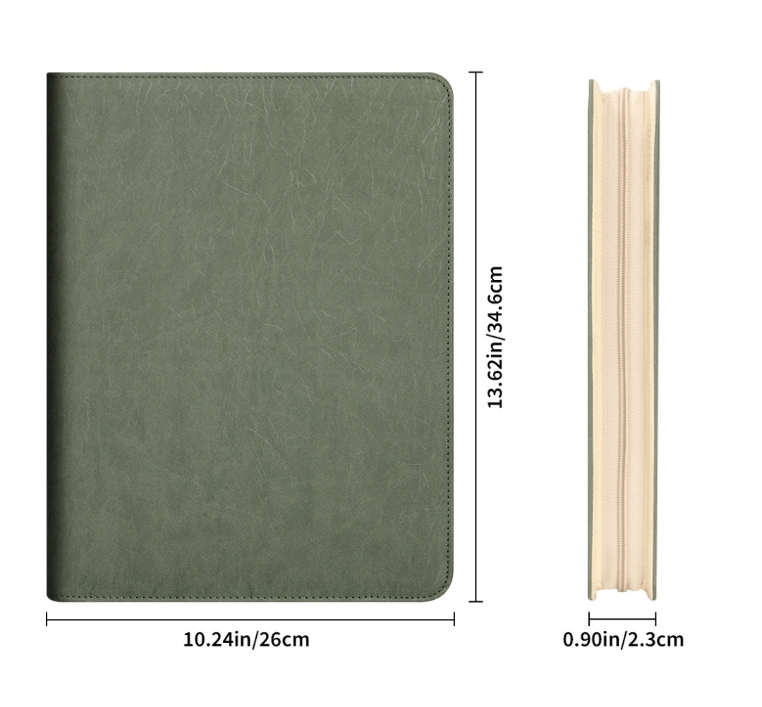 New A4 Zippered Padfolio Folde - Women Accessories Online 评论和价格