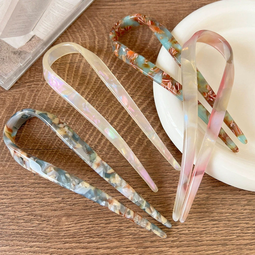 Retro U-shaped hairclip for wo - Hair Fork Stick 评论和价格