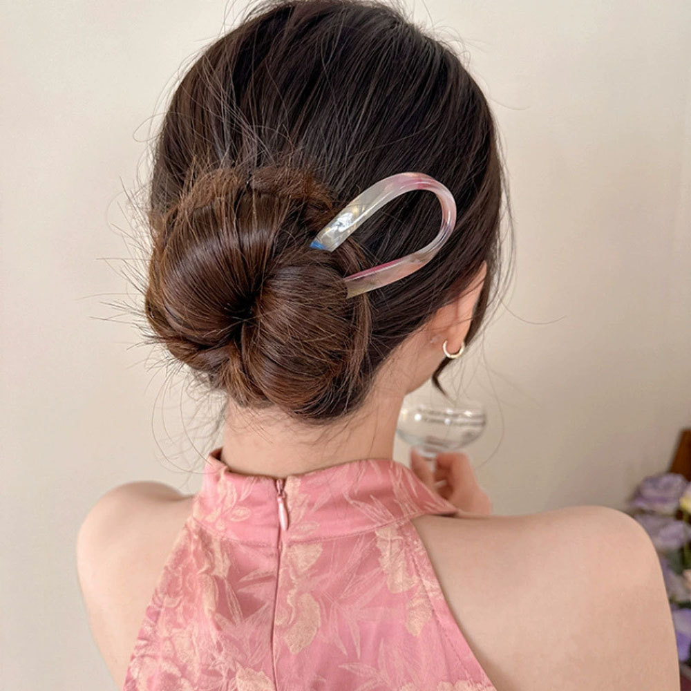 Retro U-shaped hairclip for wo - Hair Fork Stick 评论和价格