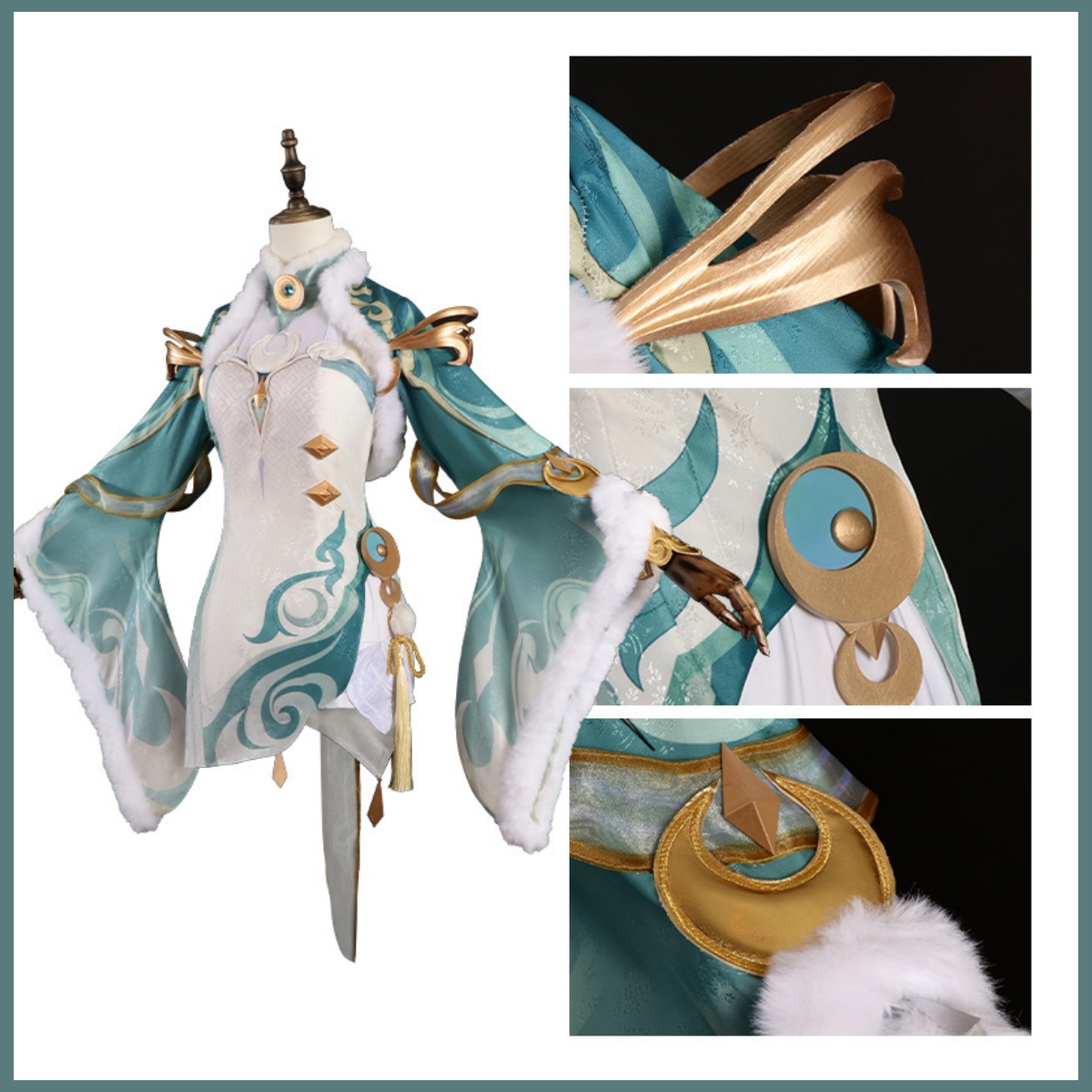 Game Zibai Cosplay Costume Gre - Women'S Accessories For Suit 评论和价格