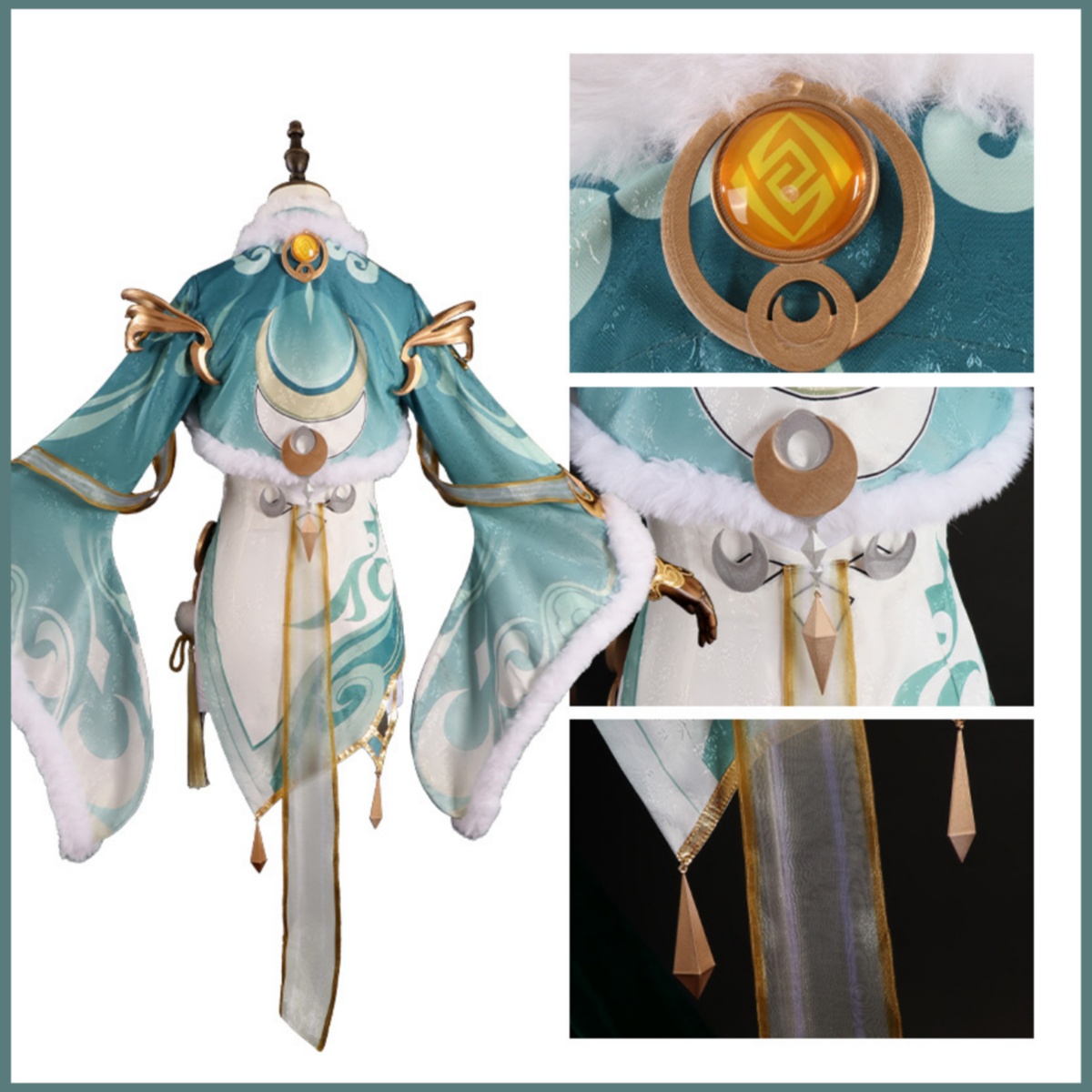 Game Zibai Cosplay Costume Gre - Women'S Accessories For Suit 评论和价格