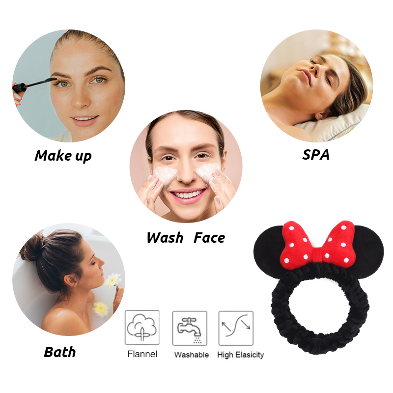 NEW Mouse Ears Wash Face Headb - Women Accessories Online 评论和价格