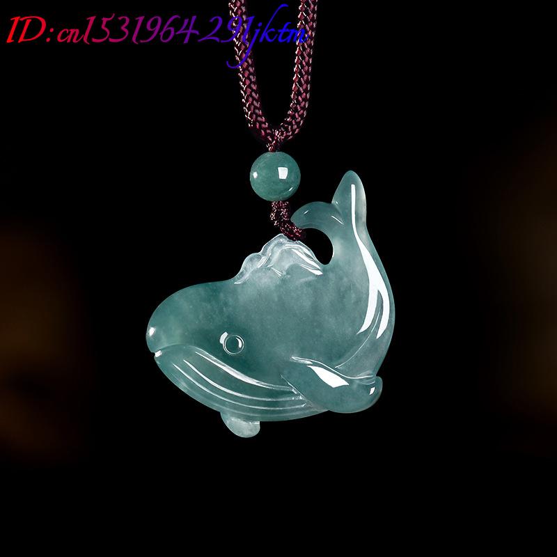 Natural Burmese Jadeite Whale  - Women Accessories To Gift 评论和价格