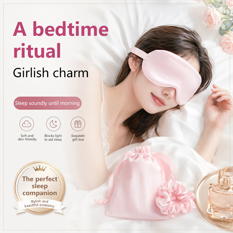 Silk Eye Mask 3Pcs Set Light B - Women'S Accessories For Suit 评论和价格