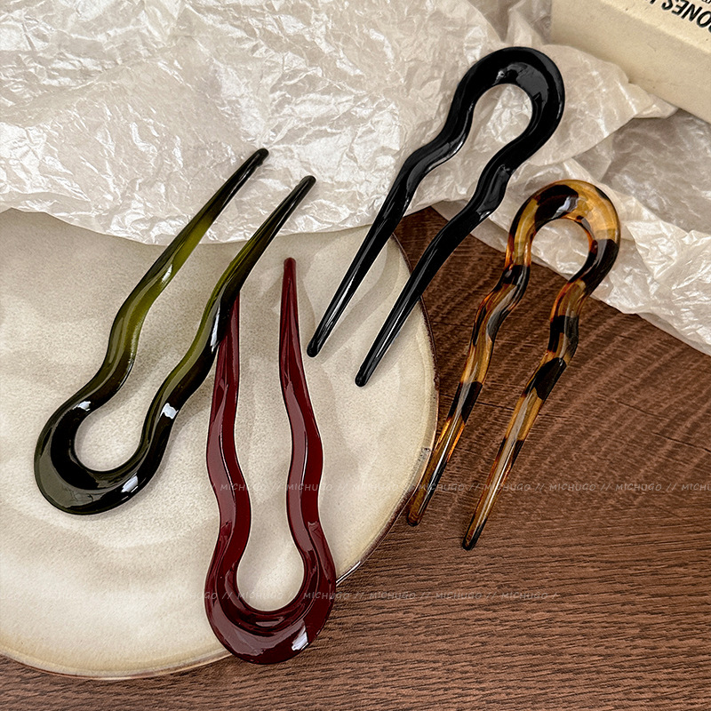 2026 U-Shaped Hair Fork Fashio - Hair Fork Stick 评论和价格