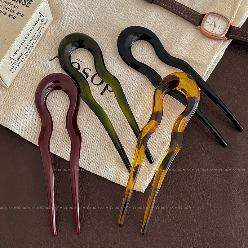 2026 U-Shaped Hair Fork Fashio - Hair Fork Stick 评论和价格