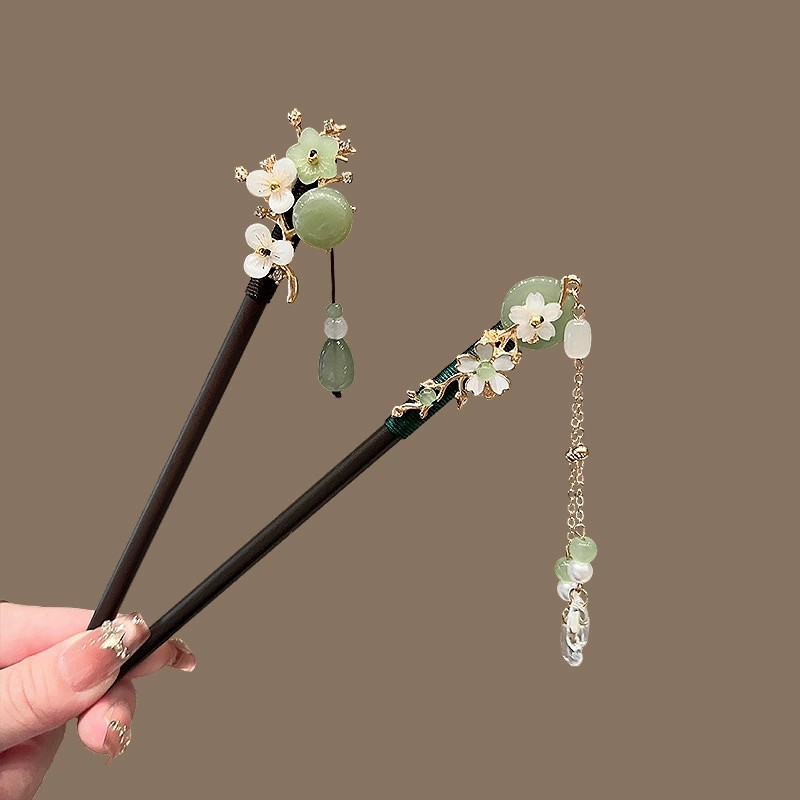 Antique Wooden Hairpin Women's - Hair Fork Stick 评论和价格