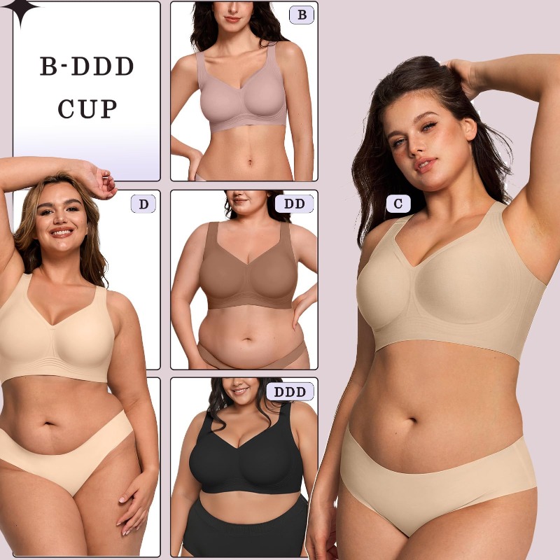 Plus Size Wireless Jelly Bra W - Woman Accessory 评论和价格
