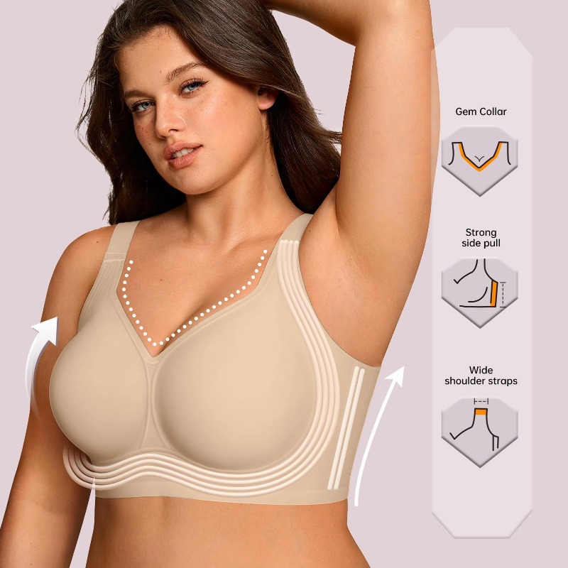 Plus Size Wireless Jelly Bra W - Woman Accessory 评论和价格