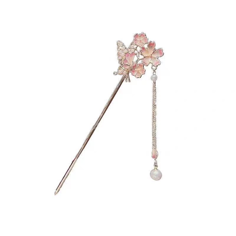 Sakura Hairpin with a High-End - Hair Fork Stick 评论和价格