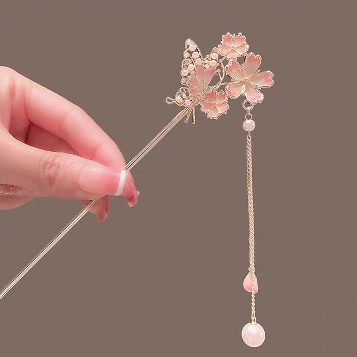 Sakura Hairpin with a High-End - Hair Fork Stick 评论和价格