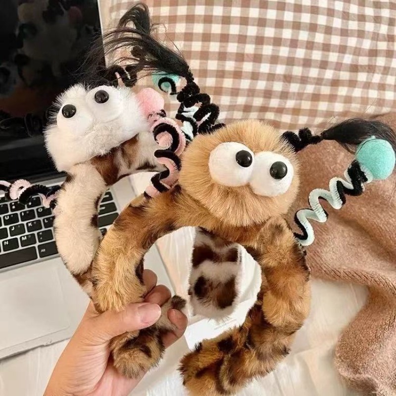 Cute Fluffy Monster Eye Hairba - Women Accessories Online 评论和价格