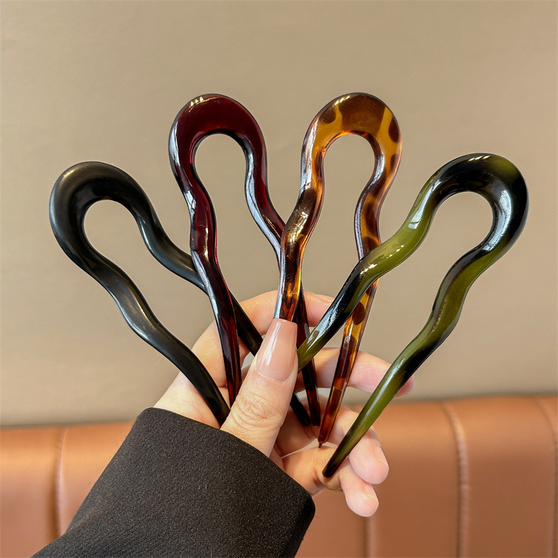 U-Shaped Hair Fork Fashion Tor - Hair Fork Stick 评论和价格