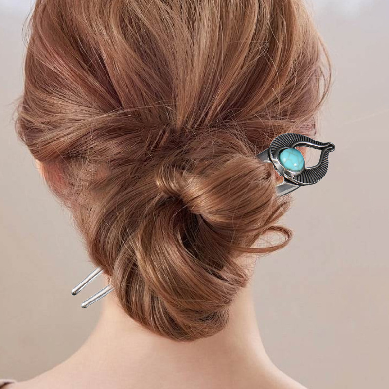 Egypt Turquoise U Shape Hair F - Hair Fork Stick 评论和价格