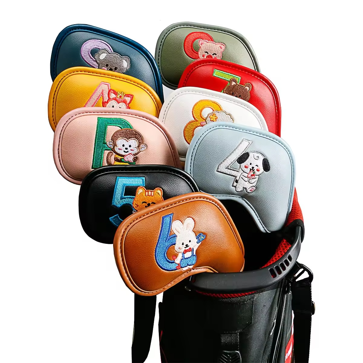 9Pcs Cute Cartoon Animal Golf  - Women Accessories To Gift 评论和价格