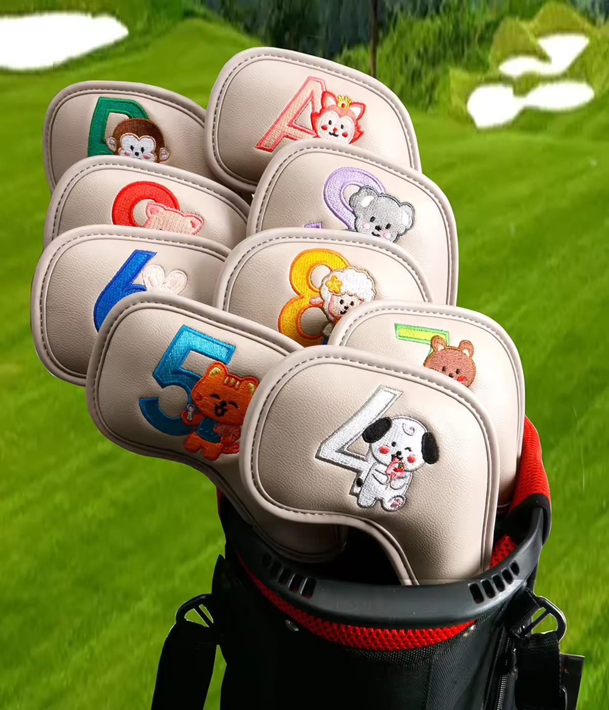 9Pcs Cute Cartoon Animal Golf  - Women Accessories To Gift 评论和价格