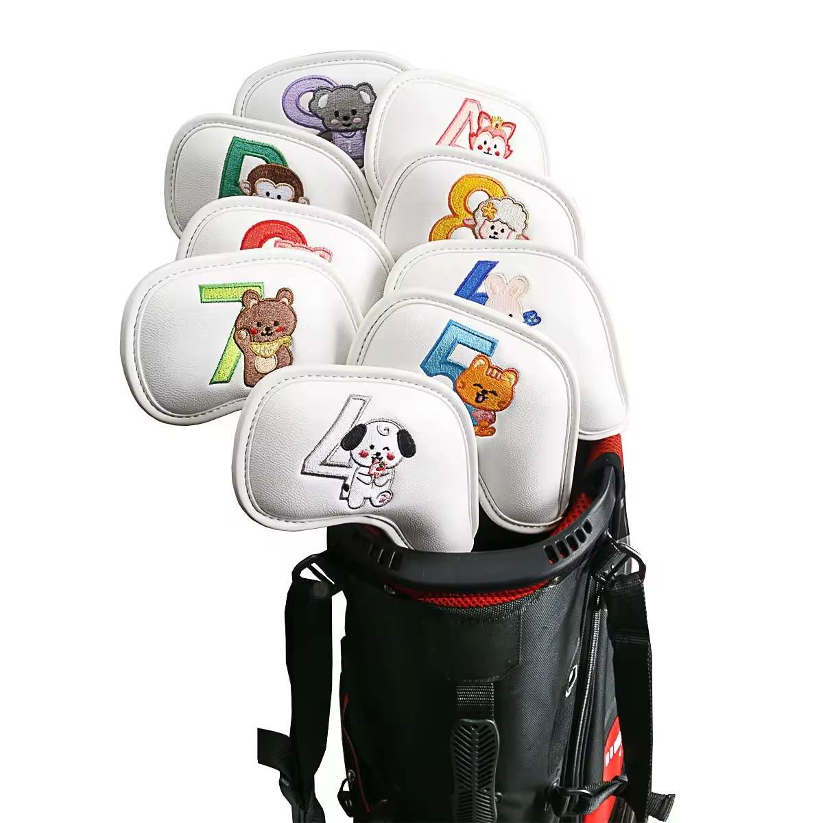 9Pcs Cute Cartoon Animal Golf  - Women Accessories To Gift 评论和价格