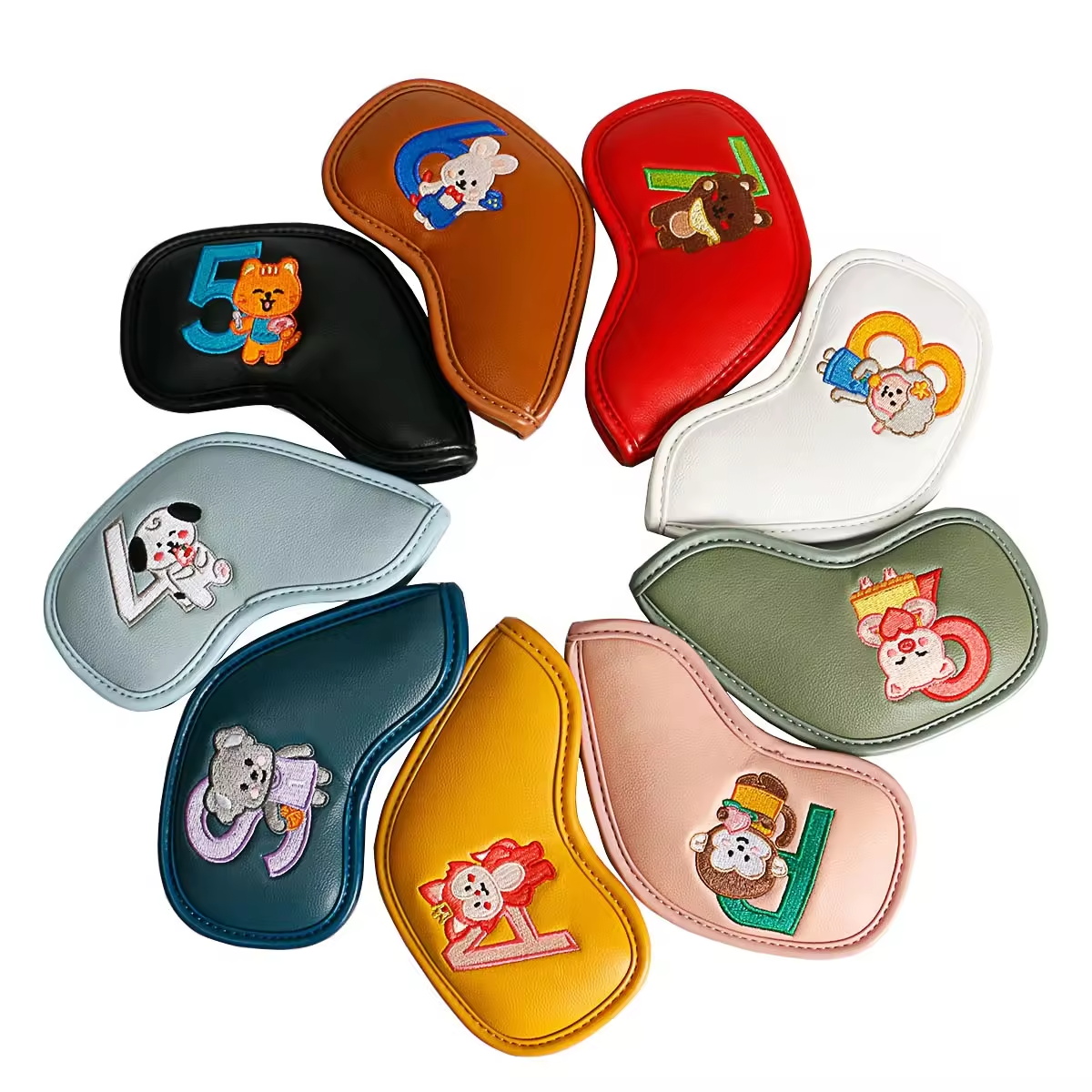 9Pcs Cute Cartoon Animal Golf  - Women Accessories To Gift 评论和价格