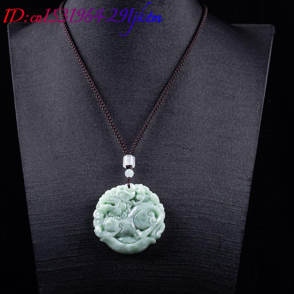 Natural Myanmar Jadeite Pixiu  - Women Accessories To Gift 评论和价格