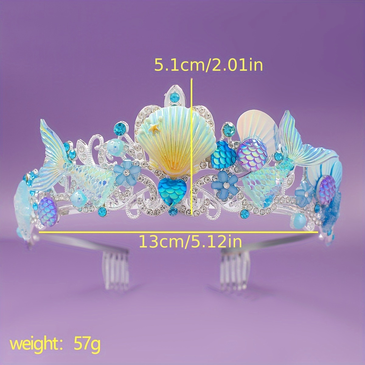 2025 New Mermaid Hair Comb Cro - Women Accessories To Gift 评论和价格